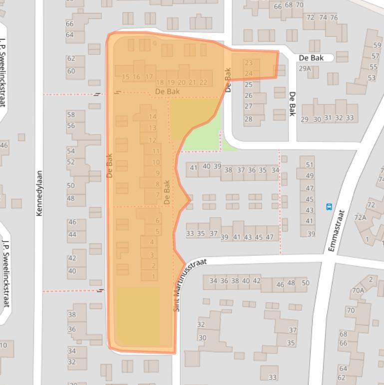 Kaart van postcodegebied 6245HP.