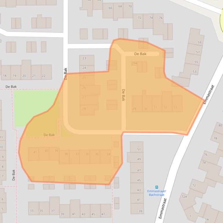 Kaart van postcodegebied 6245HR.
