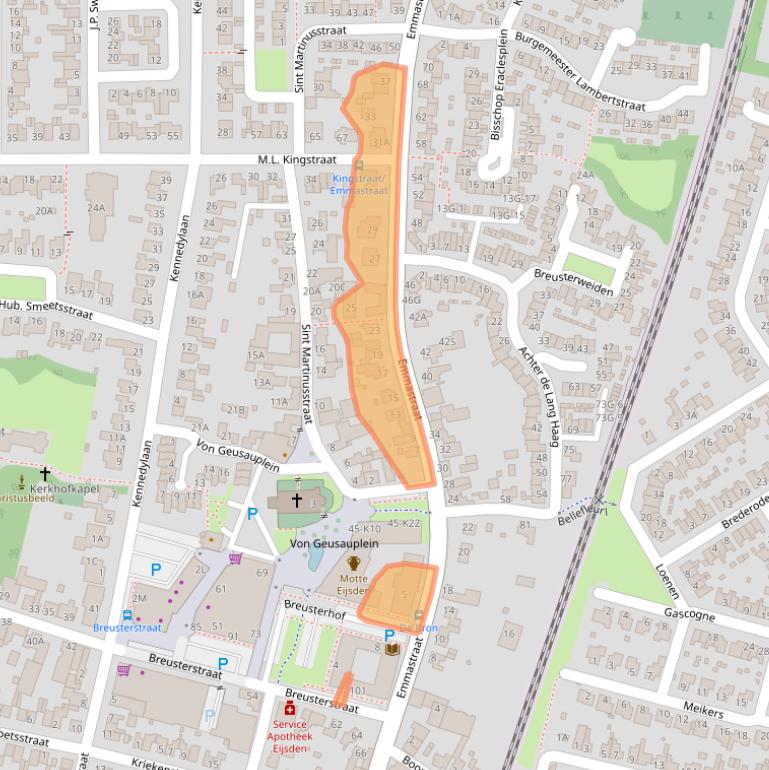 Kaart van postcodegebied 6245HS.