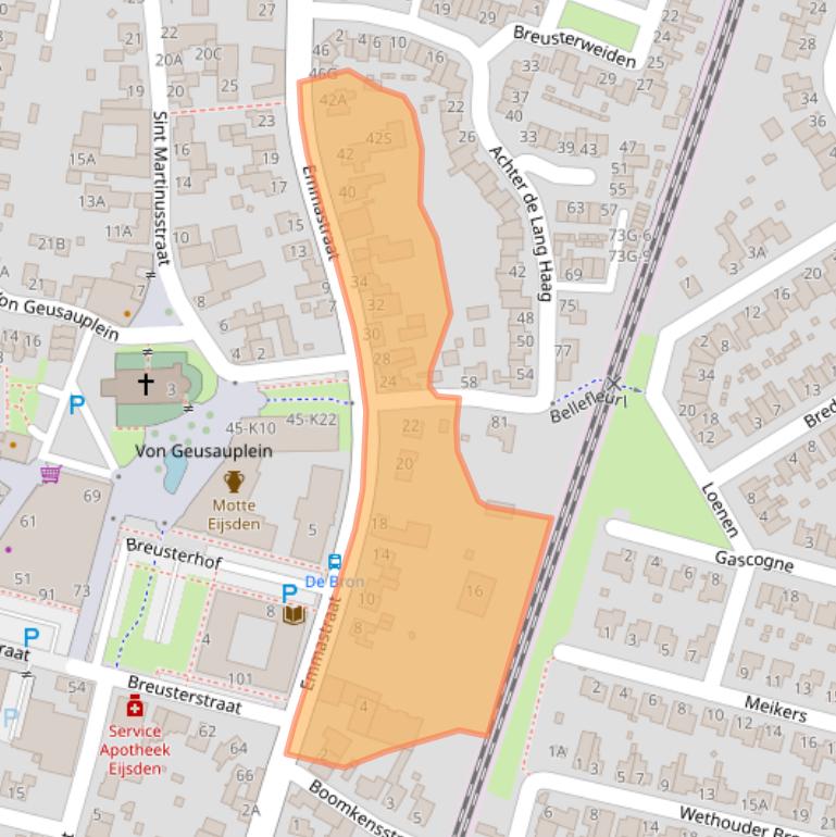 Kaart van postcodegebied 6245HV.