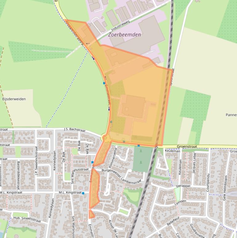 Kaart van postcodegebied 6245HZ.