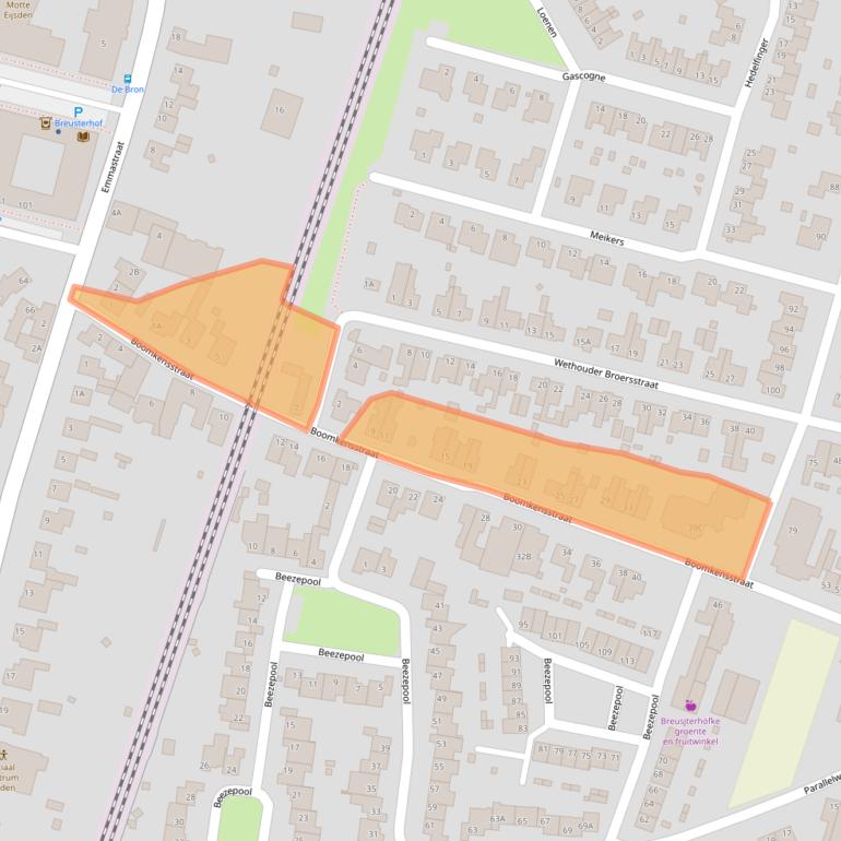 Kaart van postcodegebied 6245JC.