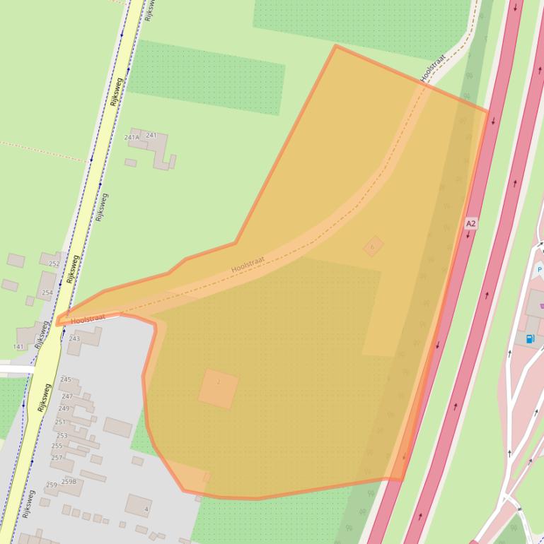 Kaart van postcodegebied 6245JZ.