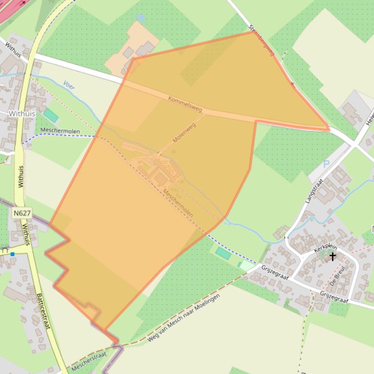 Kaart van postcodegebied 6245KD.