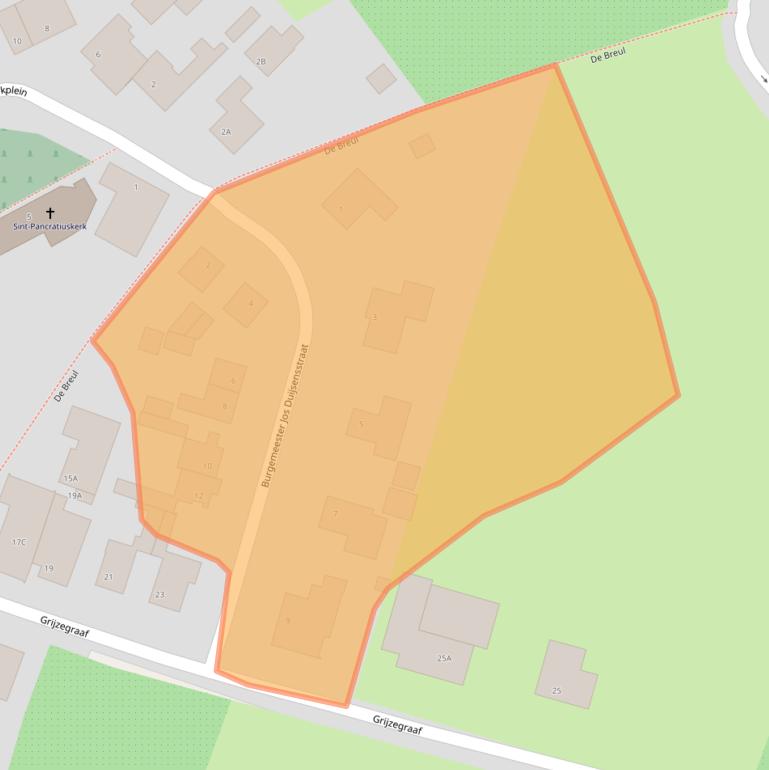 Kaart van postcodegebied 6245KJ.