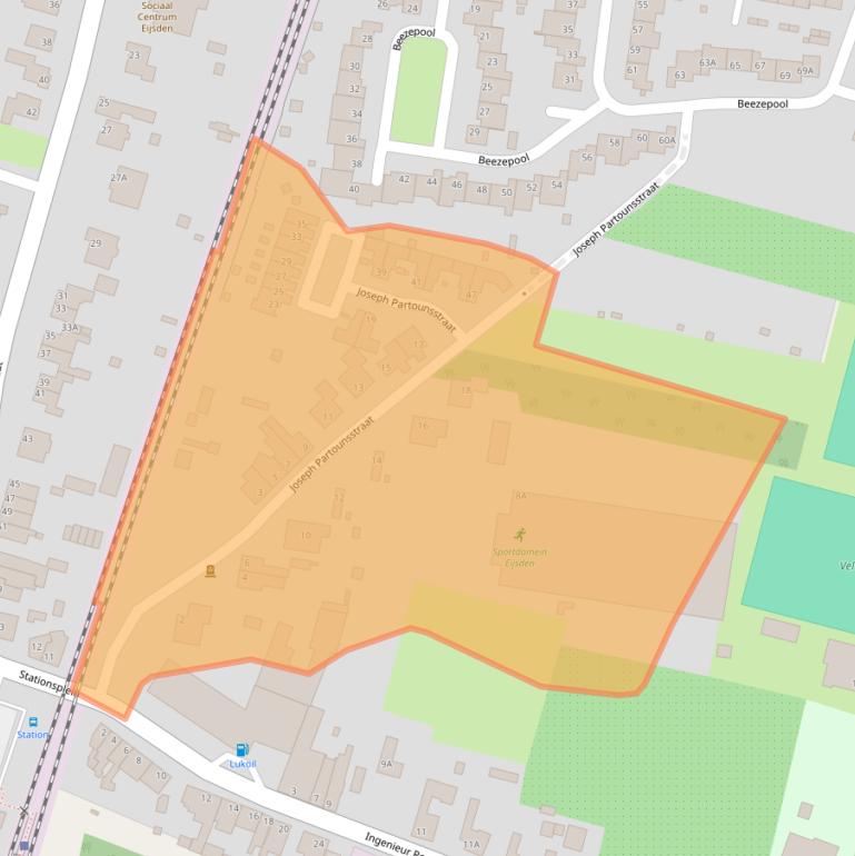 Kaart van postcodegebied 6245KN.