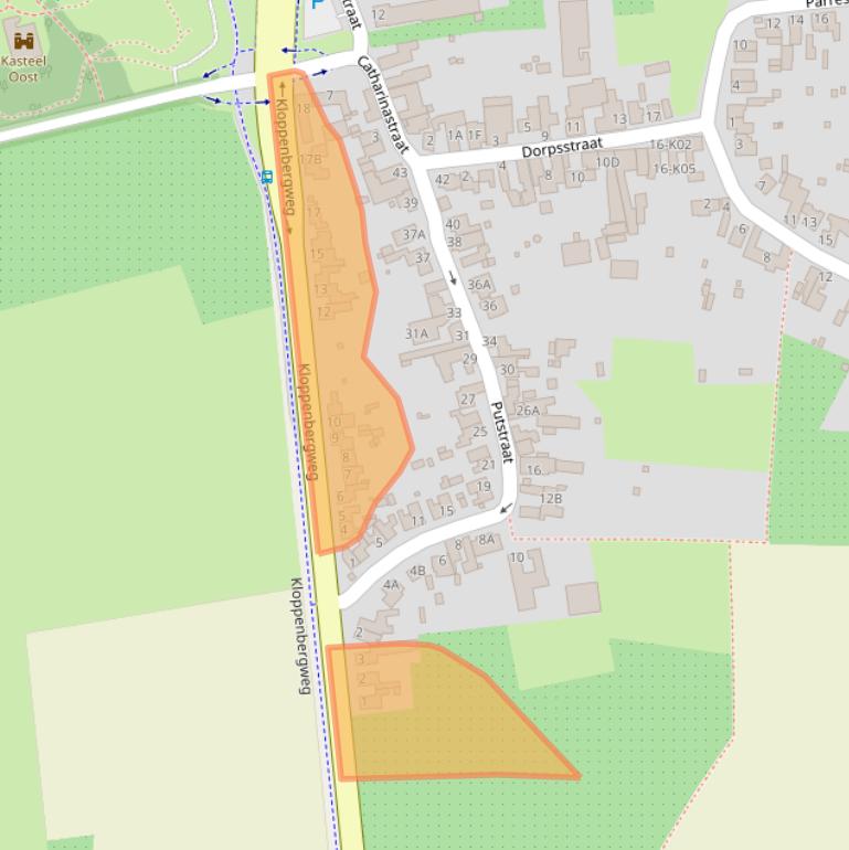 Kaart van postcodegebied 6245LA.