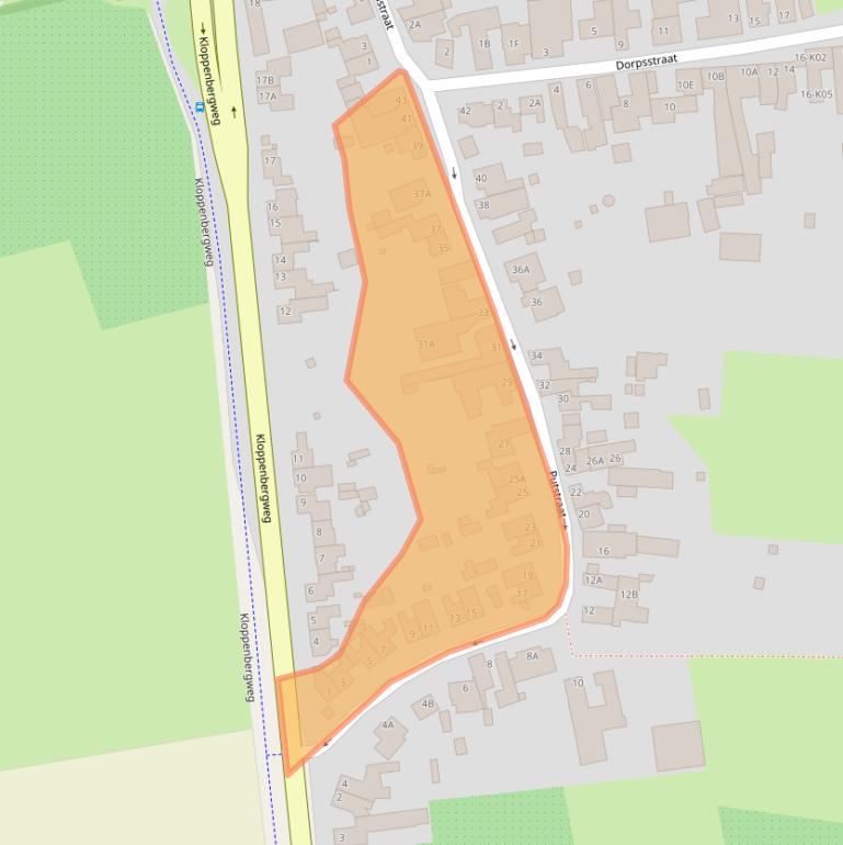 Kaart van postcodegebied 6245LD.