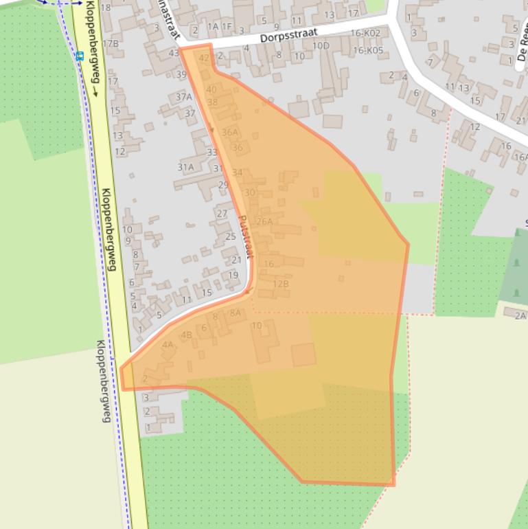 Kaart van postcodegebied 6245LE.