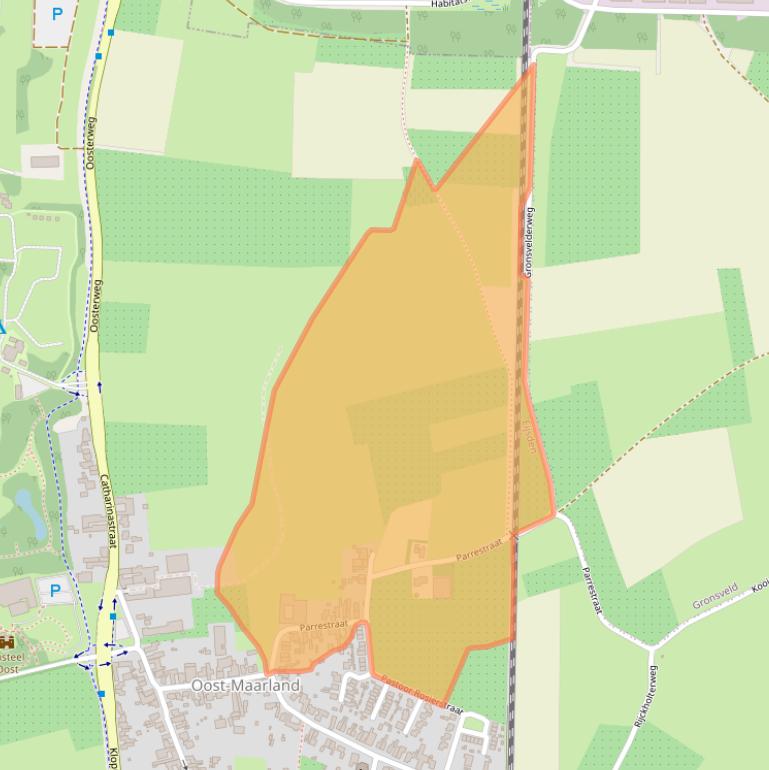 Kaart van postcodegebied 6245LJ.
