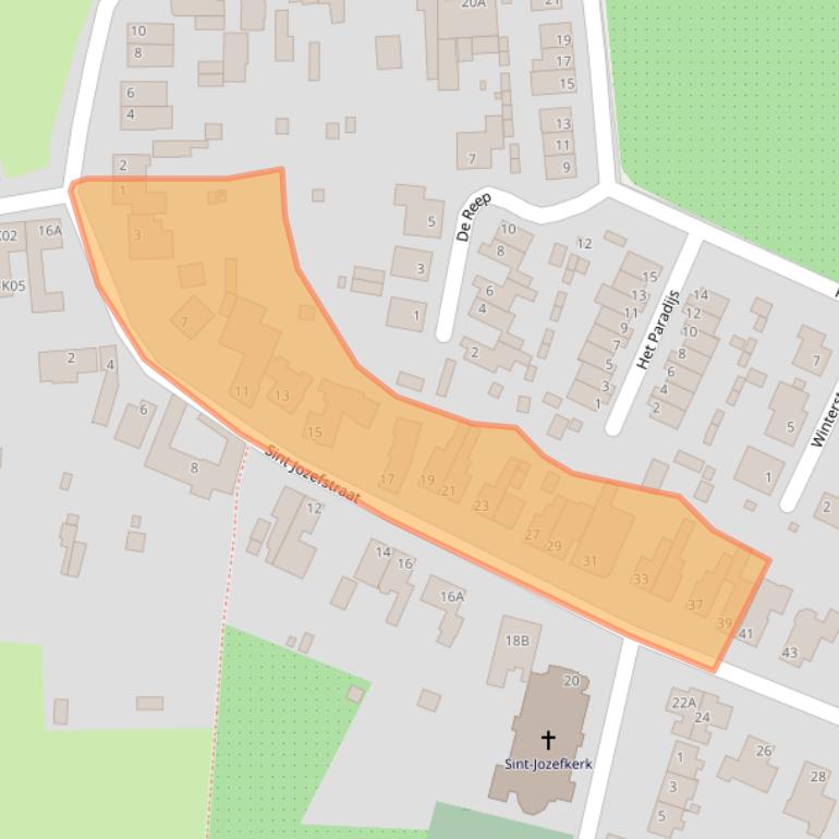 Kaart van postcodegebied 6245LK.