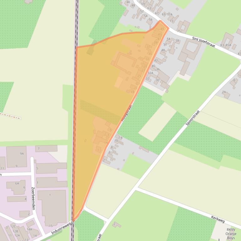 Kaart van postcodegebied 6245LT.