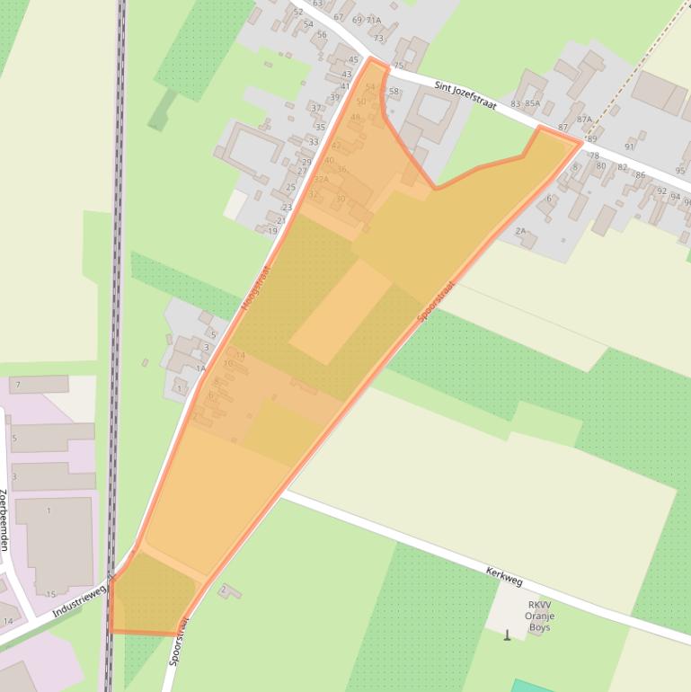 Kaart van postcodegebied 6245LV.