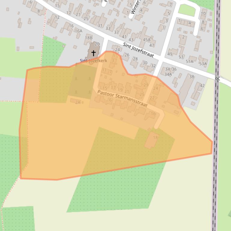 Kaart van postcodegebied 6245MJ.