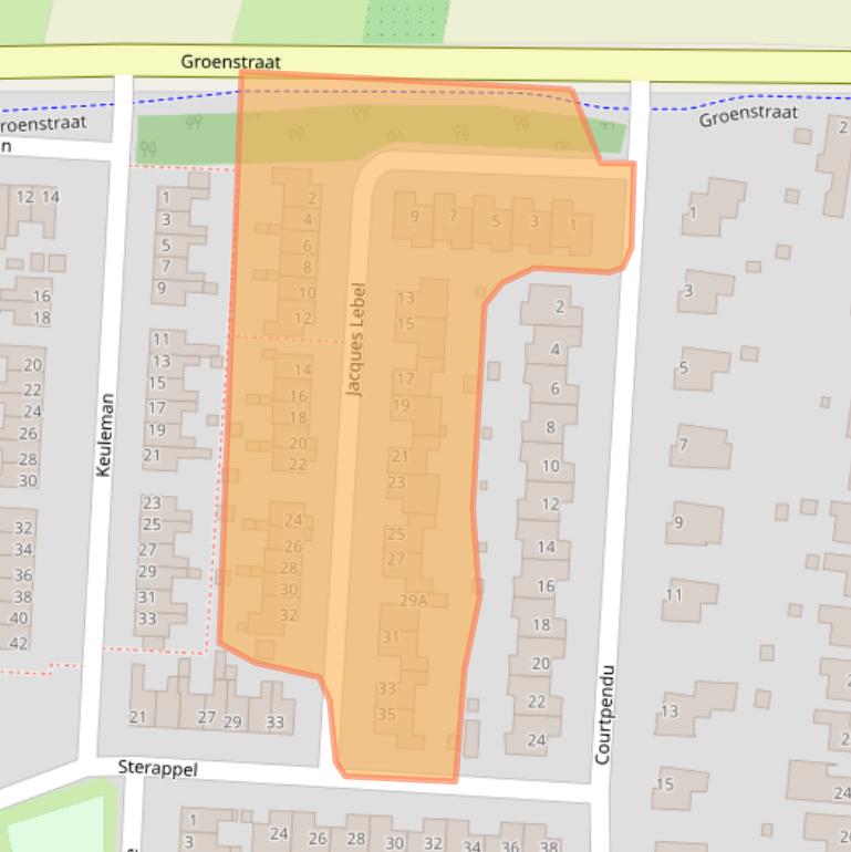 Kaart van postcodegebied 6245PD.