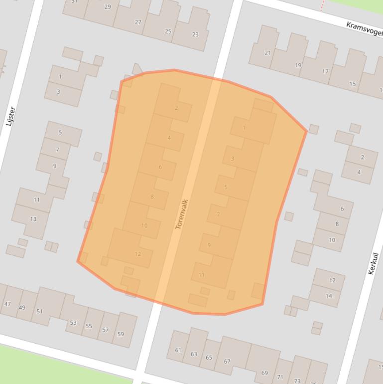 Kaart van postcodegebied 6245RM.