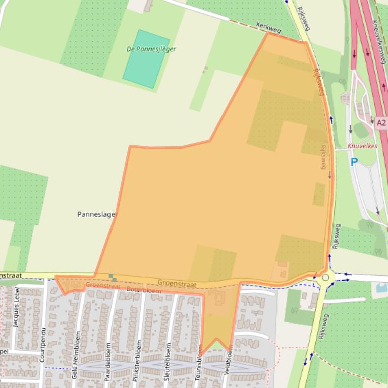 Kaart van postcodegebied 6245SC.