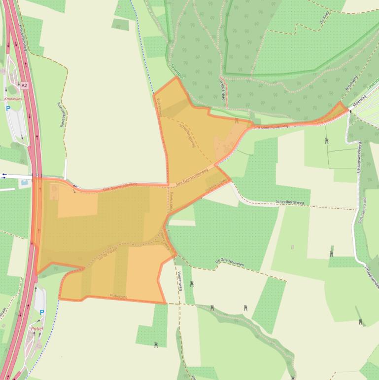 Kaart van postcodegebied 6245SE.