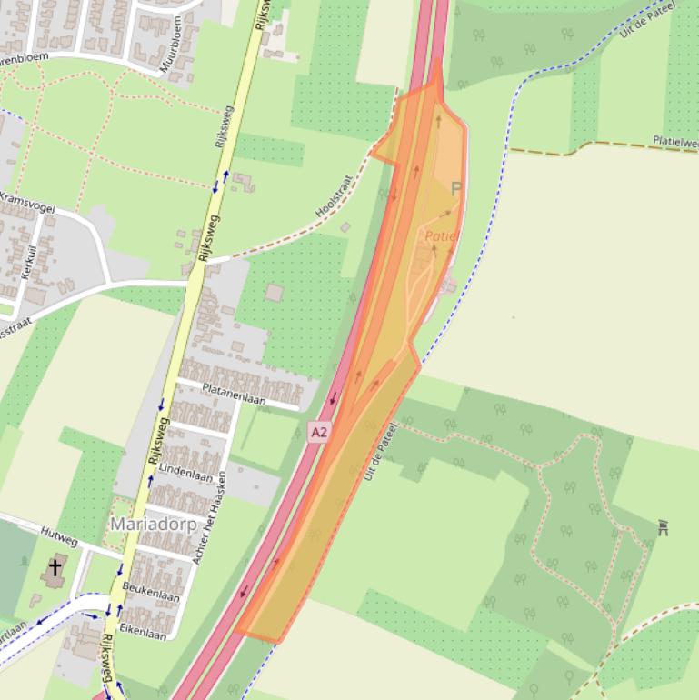 Kaart van postcodegebied 6245SJ.