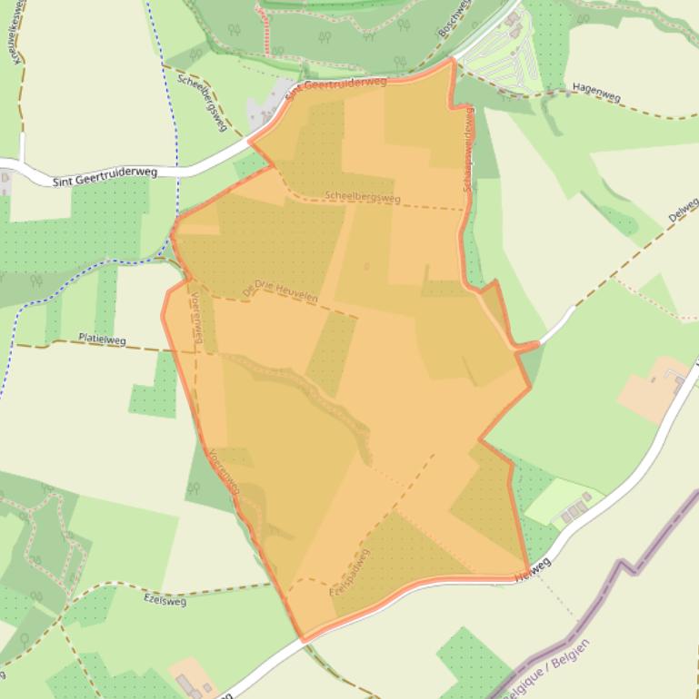 Kaart van postcodegebied 6245SN.