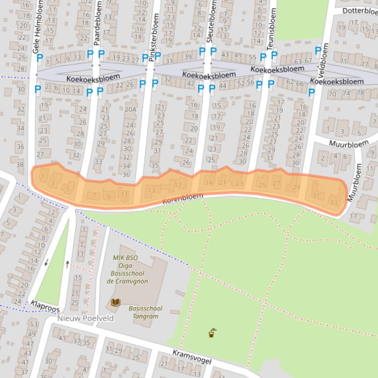 Kaart van postcodegebied 6245TD.