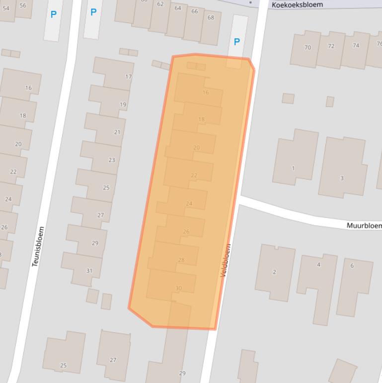 Kaart van postcodegebied 6245TL.