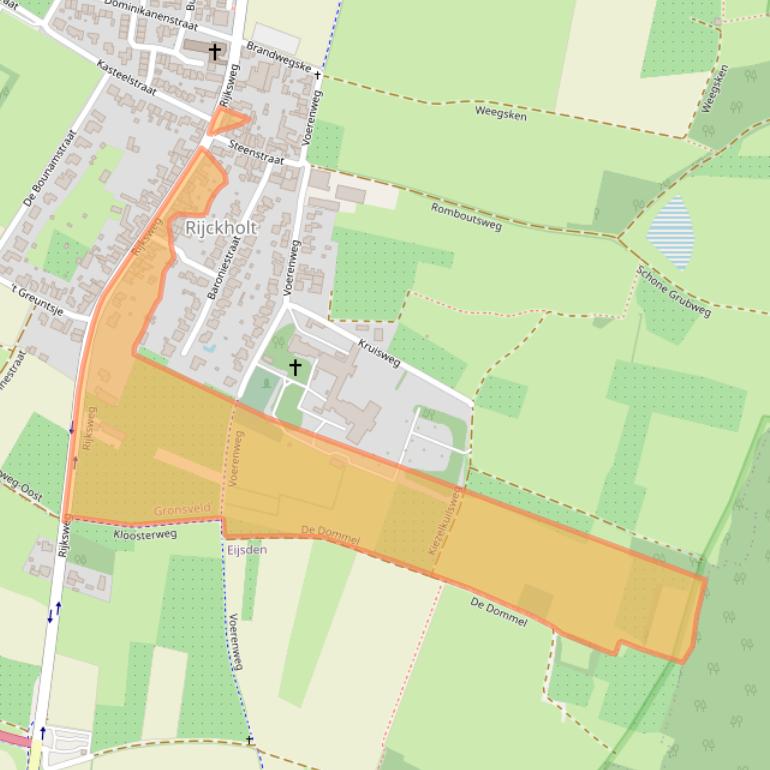 Kaart van postcodegebied 6247AG.