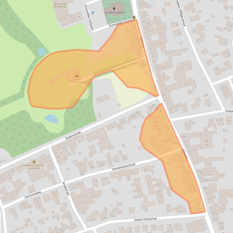Kaart van postcodegebied 6247AK.