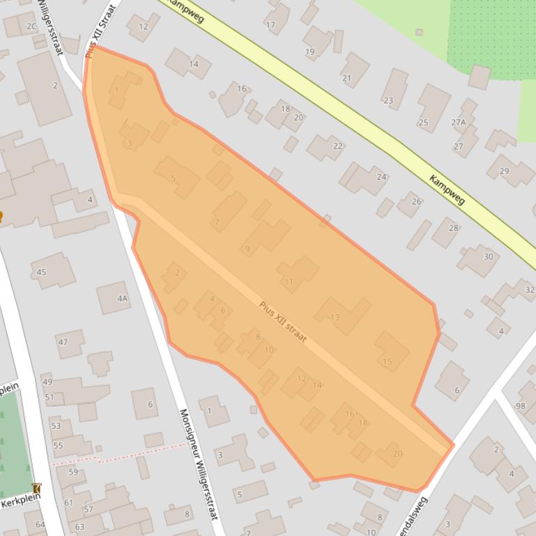 Kaart van postcodegebied 6247AW.