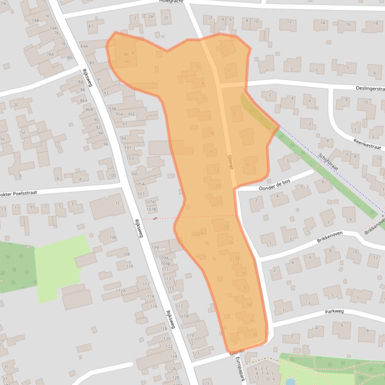 Kaart van postcodegebied 6247BB.
