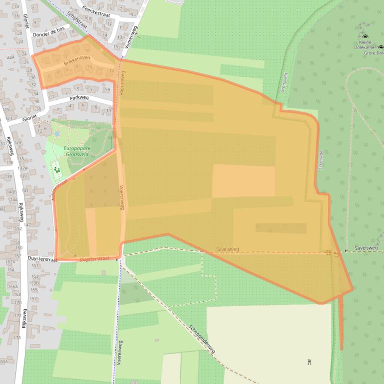 Kaart van postcodegebied 6247BG.