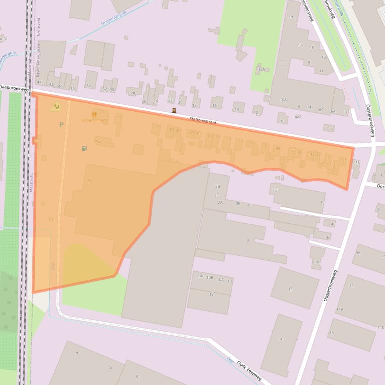 Kaart van postcodegebied 6247BK.