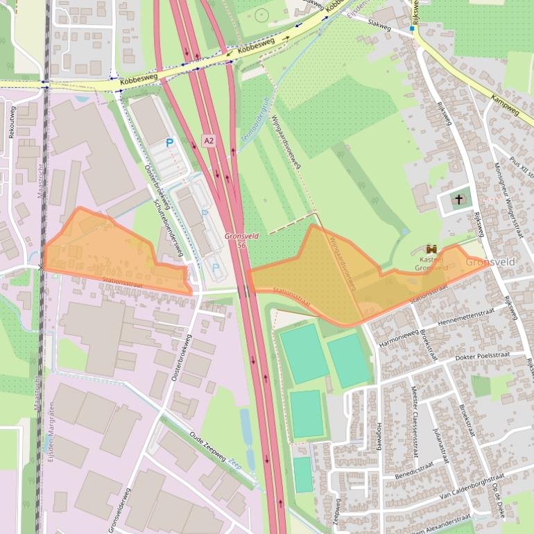 Kaart van postcodegebied 6247BL.