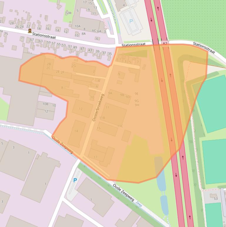 Kaart van postcodegebied 6247BN.