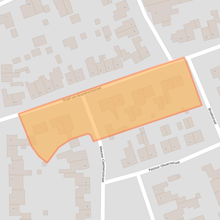 Kaart van postcodegebied 6247BX.