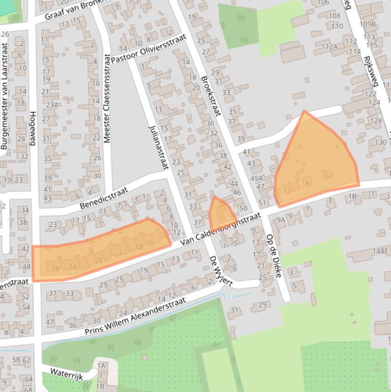 Kaart van postcodegebied 6247CG.