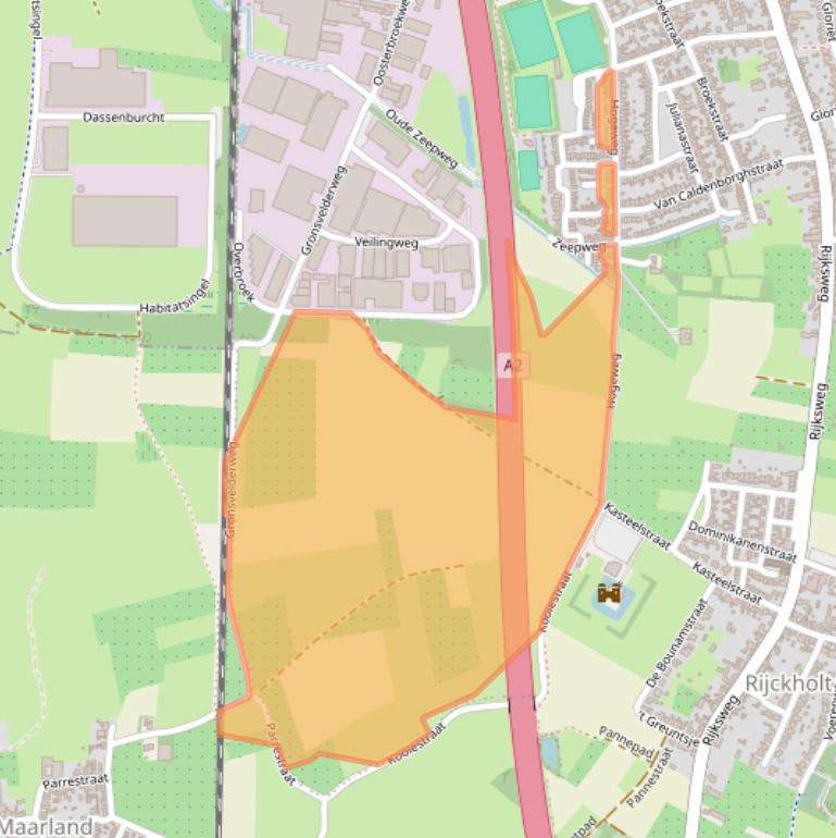 Kaart van postcodegebied 6247CJ.