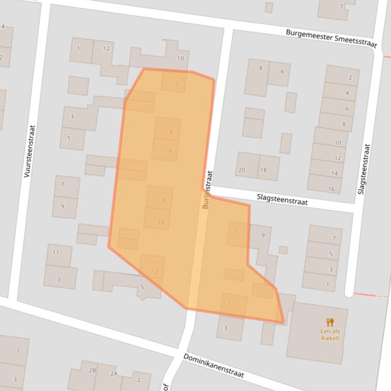 Kaart van postcodegebied 6247CR.