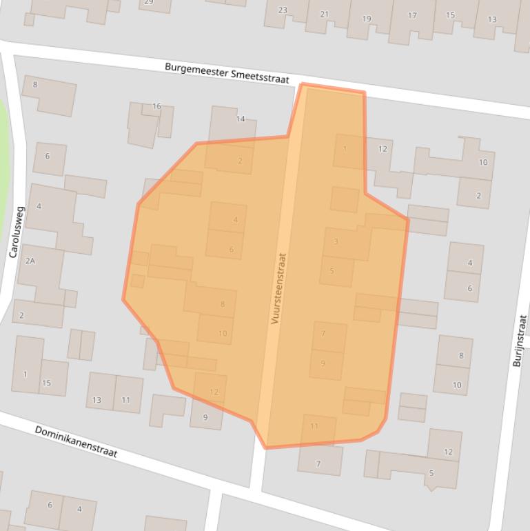 Kaart van postcodegebied 6247CT.