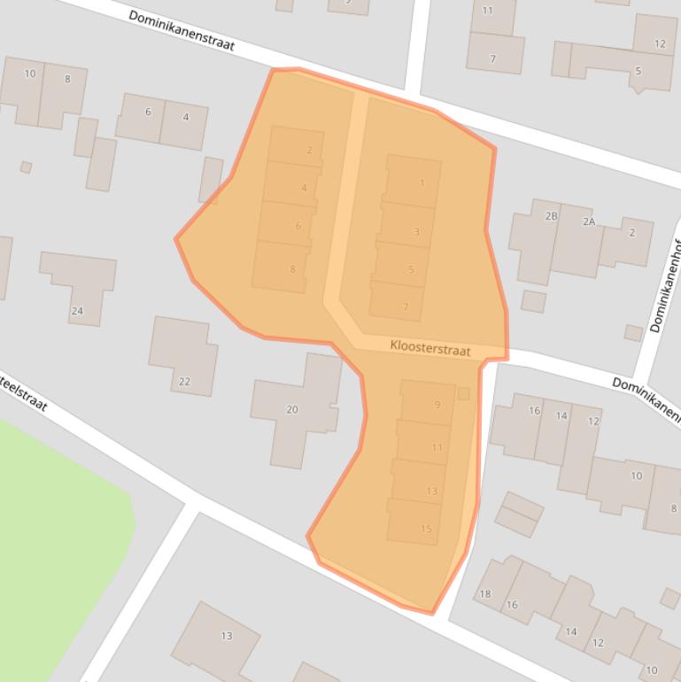 Kaart van postcodegebied 6247CX.