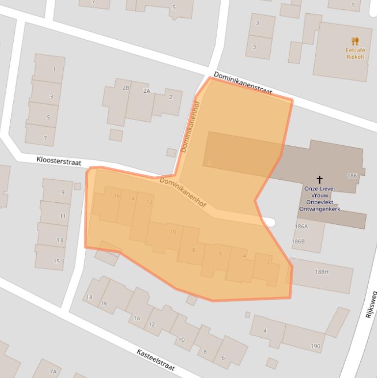 Kaart van postcodegebied 6247DA.