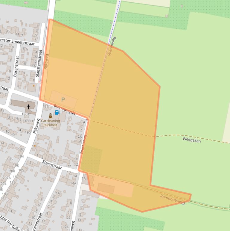 Kaart van postcodegebied 6247EE.