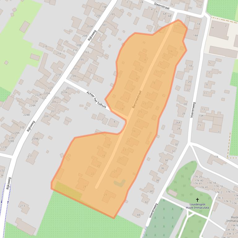 Kaart van postcodegebied 6247EG.