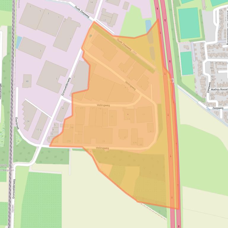 Kaart van postcodegebied 6247EP.