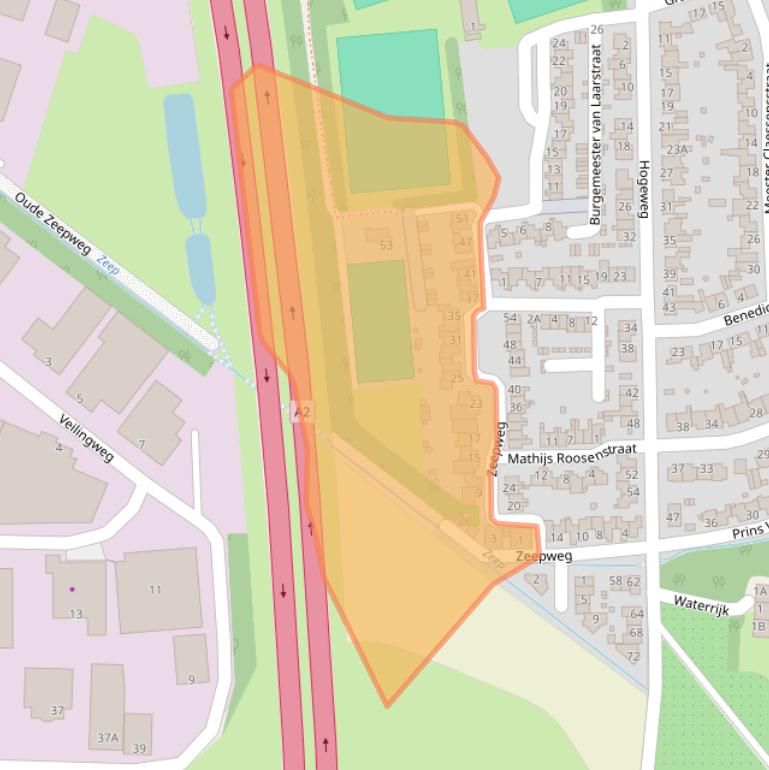 Kaart van postcodegebied 6247ES.