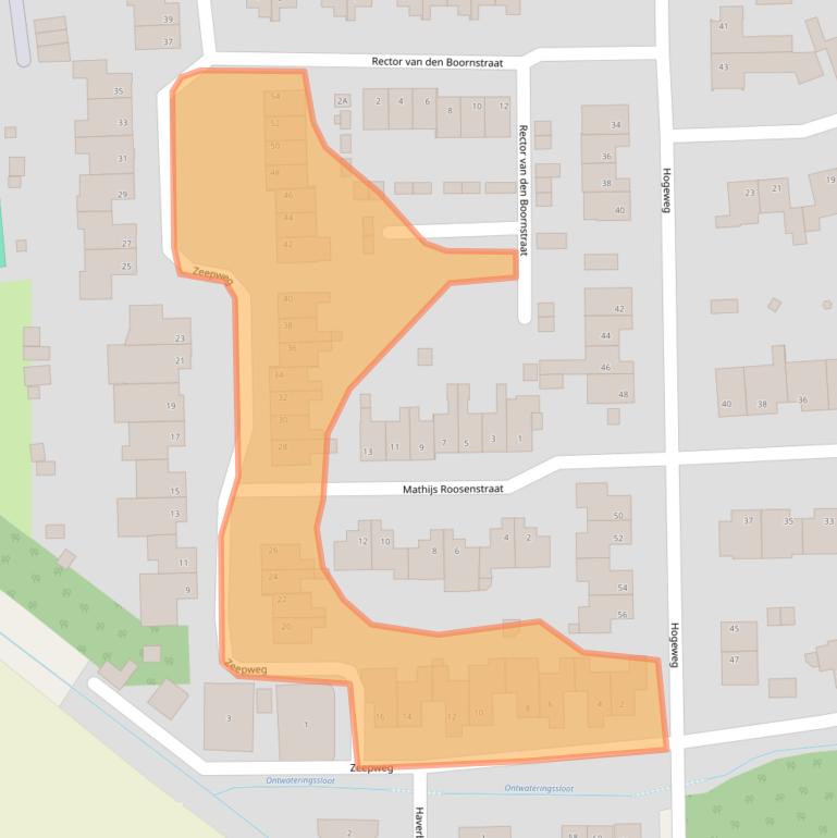 Kaart van postcodegebied 6247ET.