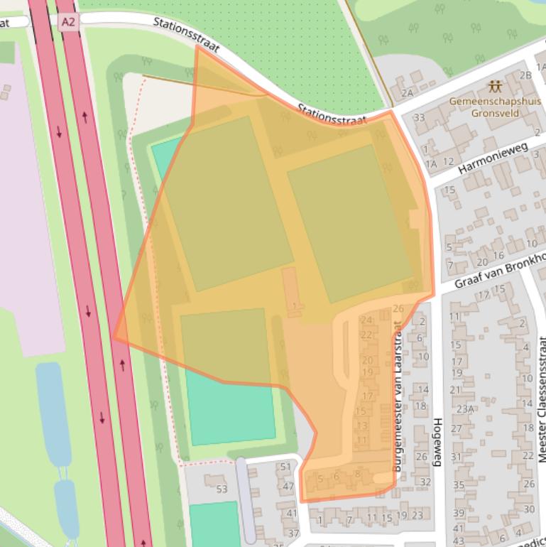 Kaart van postcodegebied 6247EV.