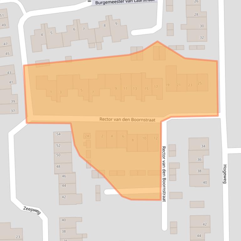 Kaart van postcodegebied 6247EW.