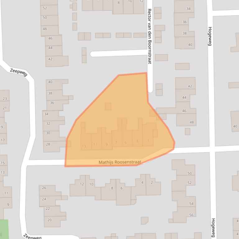 Kaart van postcodegebied 6247EZ.