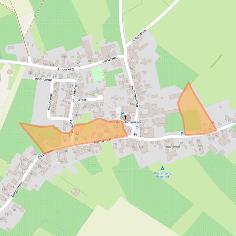 Kaart van postcodegebied 6251NB.